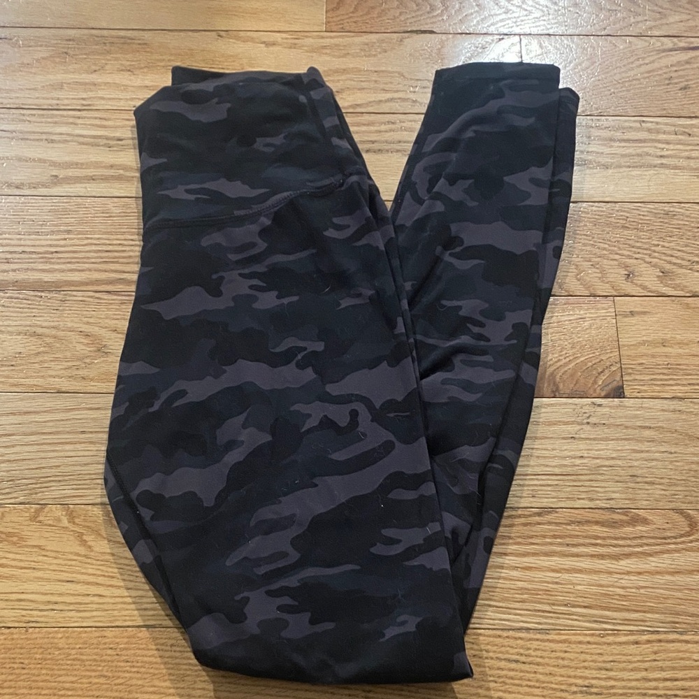 Fabletics Black Camouflage Leggings